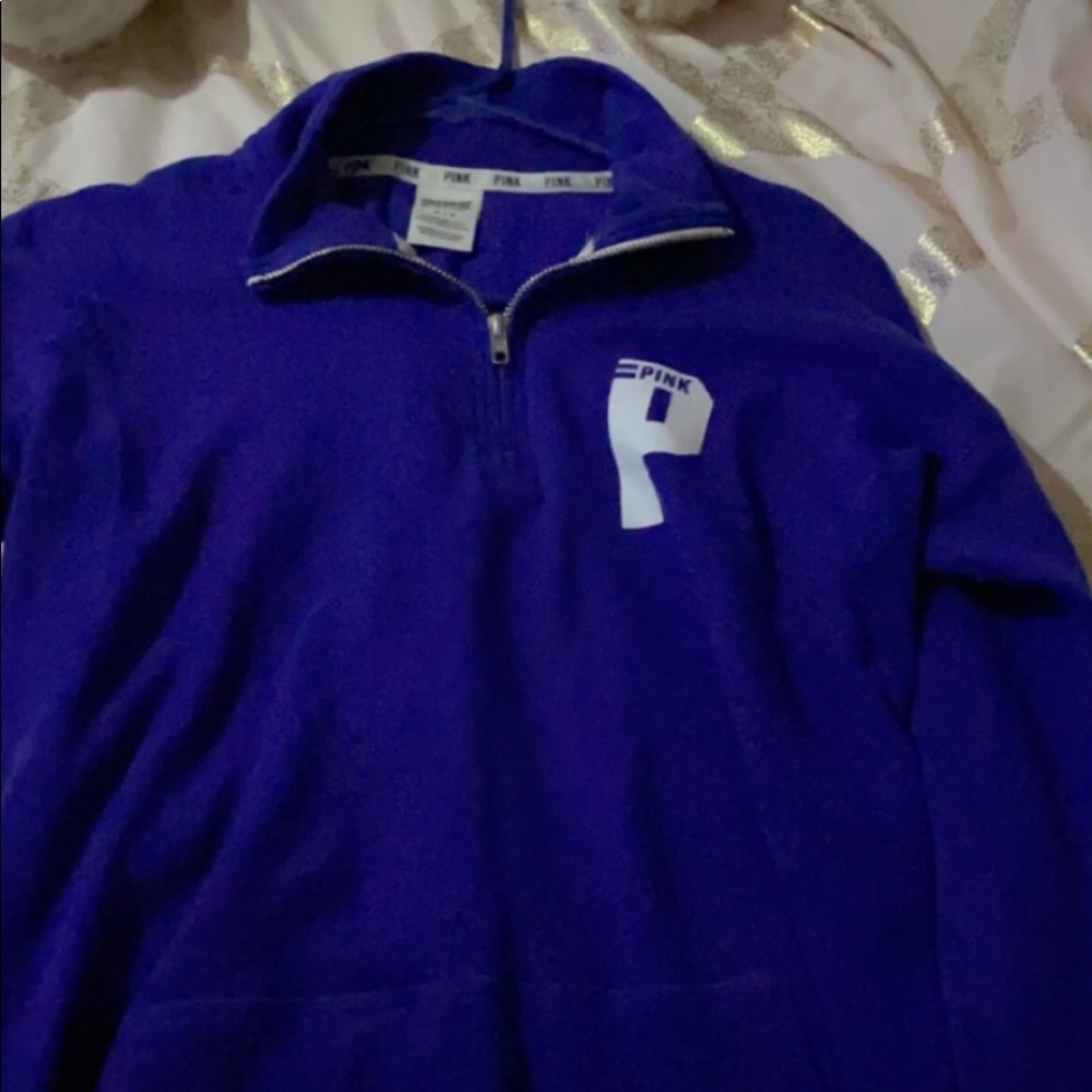 Blue pink zip up